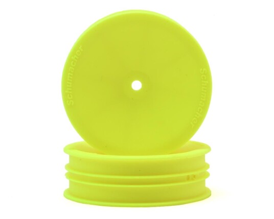 Schumacher U7454 Wheel Front Slim 2WD Neon Yellow 1/10 (2)
