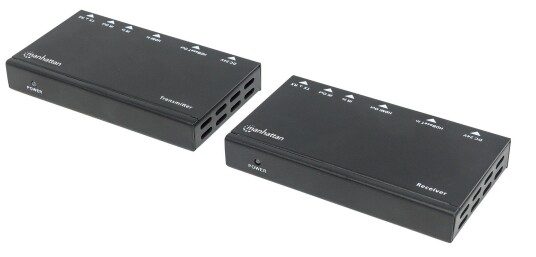 MANHATTAN HDMI HDBaseT extender by Cat6/6a/7 cable 4K UHD up to 40m with IR PoC