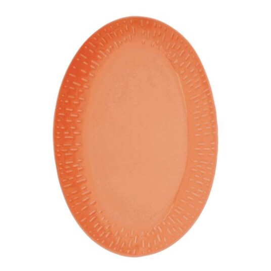 Aida Confetti ovalt serveringsfat 36x25,5 cm aprikos BPA-fri Aida Confetti ovalt serveringsfat 36x25,5 cm aprikos BPA-fri