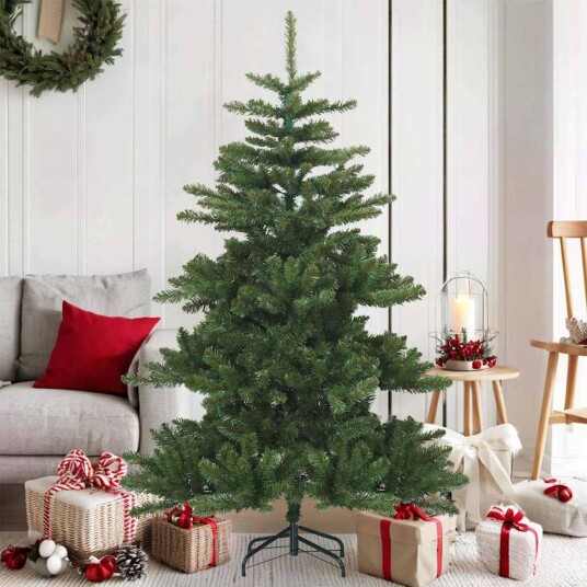  Kunstig sammensatt juletre med stativ grønn 150 cm PVC stål