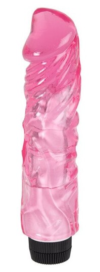 Sustainable Pleasure Thick Realistic Vibrating Dildo Pink 22 cm