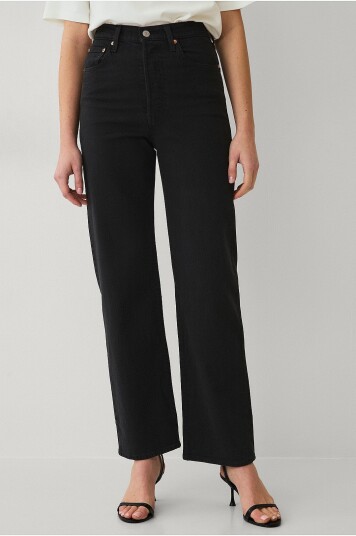 Levi's   Jeans Ribcage Straight Ankle Tango   Svart