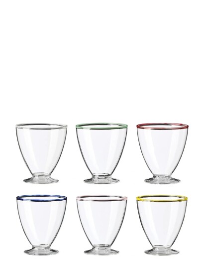 Aida Life In Colour Dessertglas 6 Stk. Miks D9 Cm X H10 Cm. 25 Cl.   Multi/patterned   