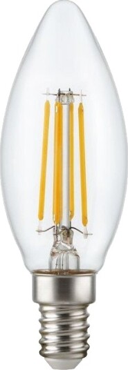 Spl E14 4,7W dimbar LED kronepære C35 filament klar 2700K Dimbar : Dimbar Kulør : Varm Spl E14 4,7W dimbar LED kronepære C35 filament klar 2700K Dimbar : Dimbar Kulør : Varm