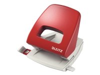 Leitz - Hullstanser - 25 ark / 2.5 mm - plast, metall - rød Leitz - Hullstanser - 25 ark / 2.5 mm - plast, metall - rød