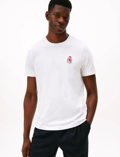 Tommy Hilfiger Rwb Crest Tee - White - M Tommy Hilfiger Rwb Crest Tee - White - M