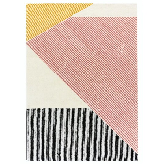 NJRD Stripes ullteppe rosa 200x300 cm NJRD Stripes ullteppe rosa 200x300 cm