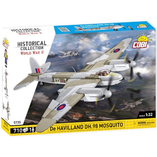Cobi Historical Collection Wwii Byggesett 695 Deler De Havilland Dh98 Mosquito