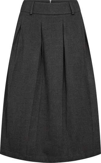 Bruun & Stengade Bs Elke Regular Fit Skirt DARK GREY 42