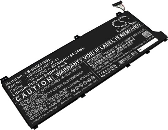 Huawei MateBook D 14 batteri (3550 mAh 15.28 V, Sort) Huawei MateBook D 14 batteri (3550 mAh 15.28 V, Sort)