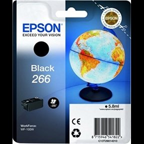 Epson 266 BK blekkpatron - C13T26614010 Original - Svart 5,95 ml Epson 266 BK blekkpatron - C13T26614010 Original - Svart 5,95 ml