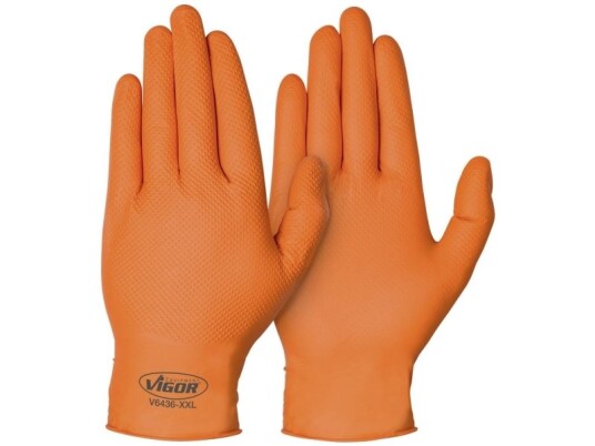 Vigor V6436-Xxl Nitril Arbejdshandske Handsker Xxl 90 Stk