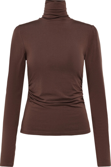 by Ti Mo Jersey Turtleneck Brown S by Ti Mo Jersey Turtleneck Brown S