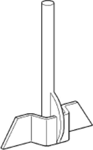 Dal skyvestang universal 350 mm