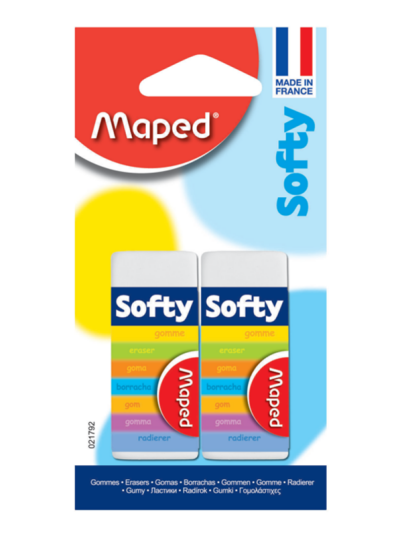 Maped Softy Erasers blister 2 pcs.. Maped Softy Erasers blister 2 pcs..