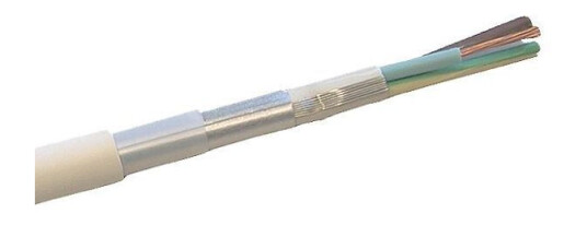 Nexans FQLQ Installasjonskabel 5G 2,5 mm², 450/750 V, hvit 1 m, kappet