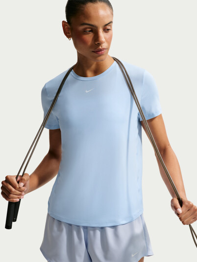 Nike One Classic Dri Fit Short Sleeve Top Blå XXL