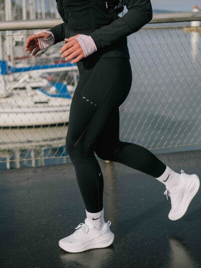 Nike Swift Dri Fit High Rise 7/8 Running Tights Sort XXL