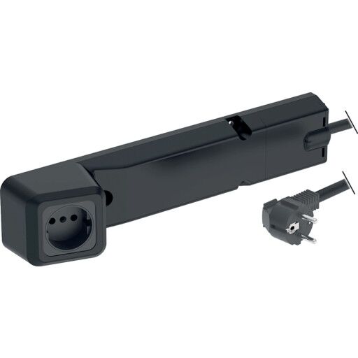 Geberit el uttak 33,1x6,8 cm sort