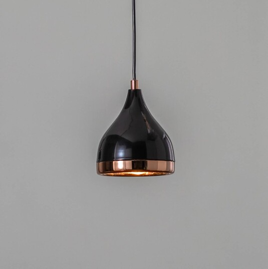 Opviq Hengelampe Yildo 7000 1 lyskilde Ø15 cm svart/kobber Opviq Hengelampe Yildo 7000 1 lyskilde Ø15 cm svart/kobber