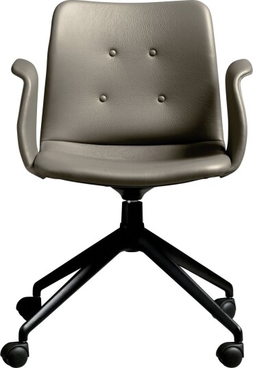 Sibast Furniture Bent Hansen Primum 4 stjerners Spisestol med Sving og Hjul Sort/ Zenso 3 214