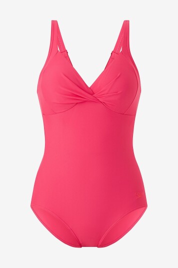 Speedo Badedrakt Womens Shaping Cross Knot 1 Piece Rosa