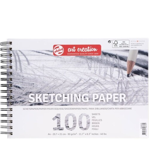 Talens Art Creation Spiralbundet skisseblokk A4 90 gram
