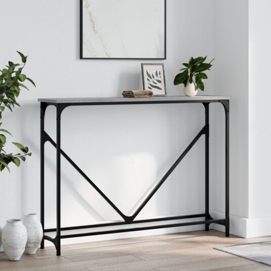 Konsollbord grå sonoma 102x22,5x75 cm konstruert tre 8720845420840