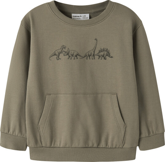 Name It Nmmvildar Ls Sweat Box Bru Khaki green 104