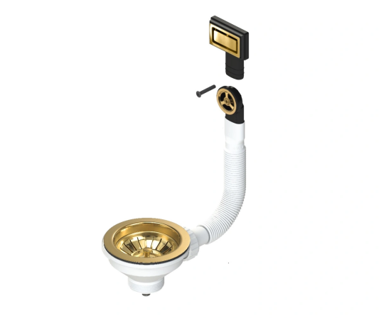 Lavabo Messing Avløpssett for Kompositvasker - Universalt Design