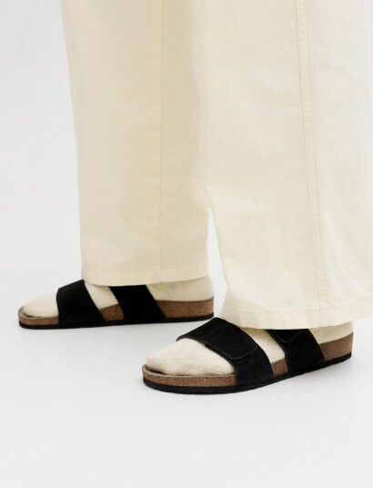 Jack & Jones Jfwmalta Suede Sandal Black 45 Jack & Jones Jfwmalta Suede Sandal Black 45