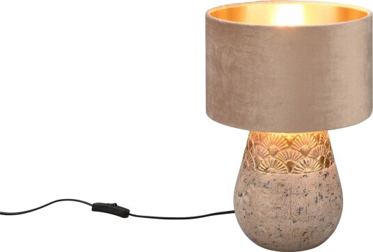 Kiran Bordlampe E27 Antikkgrå - Kiran Bordlampe E27 Antikkgrå -