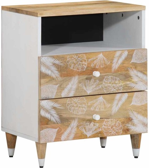 Nattbord 50x33x60 cm heltre mango 8721158496737
