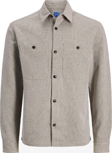 Jack & Jones Overtreksskjorte jprBlurayle Linen Beige Jack & Jones Overtreksskjorte jprBlurayle Linen Beige