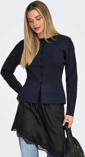 ONLY Onllucy Ls O Neck Cardigan Knt Noos   Navy   L