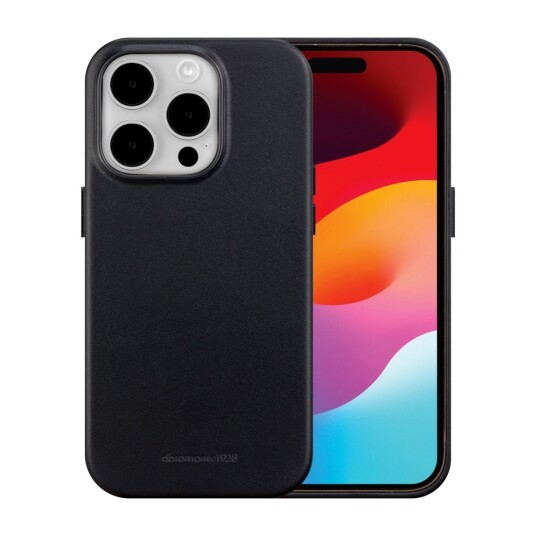 Dbramante Roskilde MagSafe Lommeboketuier i Lær for iPhone 15 Pro Max - Svart