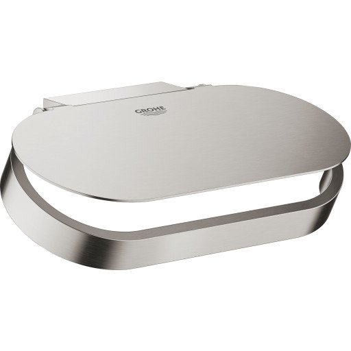 GROHE SELECTION TOALETTRULLHOLDER MED LOKK SUPERSTEEL GROHE SELECTION TOALETTRULLHOLDER MED LOKK SUPERSTEEL