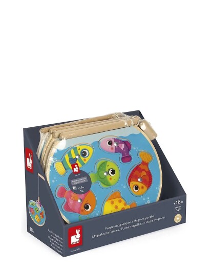 Janod Speedy Fish Puzzle Wood Blue