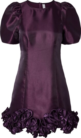 YAS Yaselina Wave 2/4 Dress S. Show SHADOW Purple 36