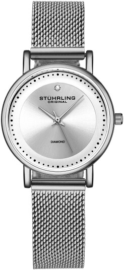 Stührling Original Dameklokke 4005.5 Diamond Sølvfarget/Stål Ø29
