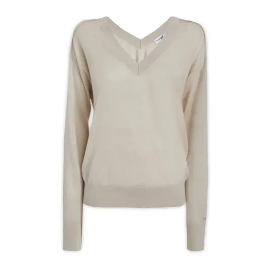 Calvin Klein Dame Strikkevarer Beige XL,