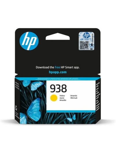 HP 938 / 4S6X7PE - Yellow Ink - Blekkpatron Yellow