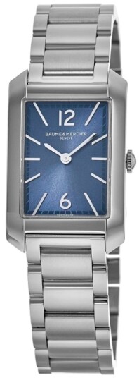 Baume & Mercier Dameklokke M0A10476 Hampton Blå/Stål 35x22 mm