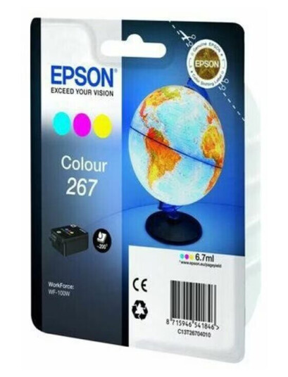 Original blekkpatron Epson 267 6,7 ml Cyan Magenta Yellow Original blekkpatron Epson 267 6,7 ml Cyan Magenta Yellow