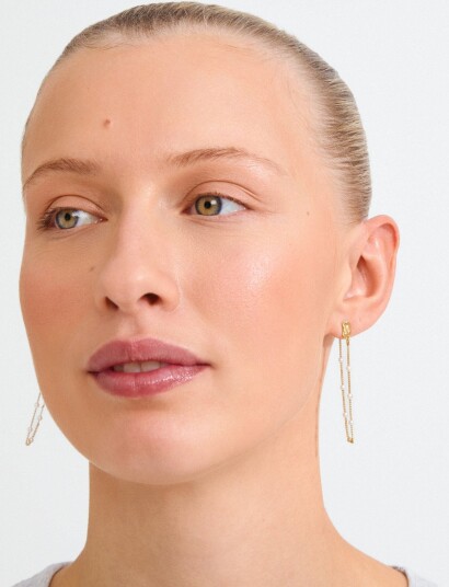 Pilgrim Aerun Earrings Gold Plated Gold ONE SIZE