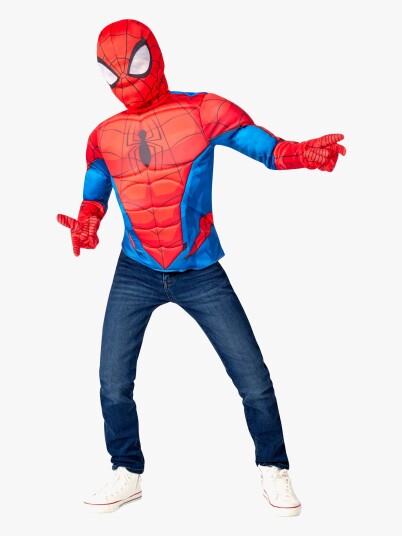 Marvel Spiderman Muskuløs Overkrop Med Maske, 4-7 År