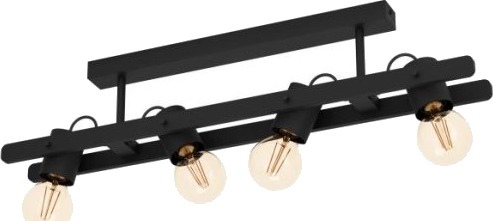 Eglo Plimsoll Loft 4Xe27 L770 Sort Fsc Eglo Plimsoll Loft 4Xe27 L770 Sort Fsc