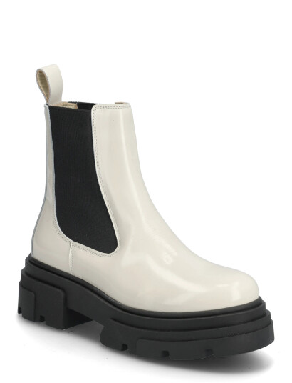 Tommy Hilfiger Th Shiny Leather Chelsea - White - 39 Tommy Hilfiger Th Shiny Leather Chelsea - White - 39