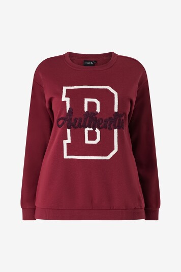 Zizzi   Collegegenser cAnnie L/S Loose Sweat