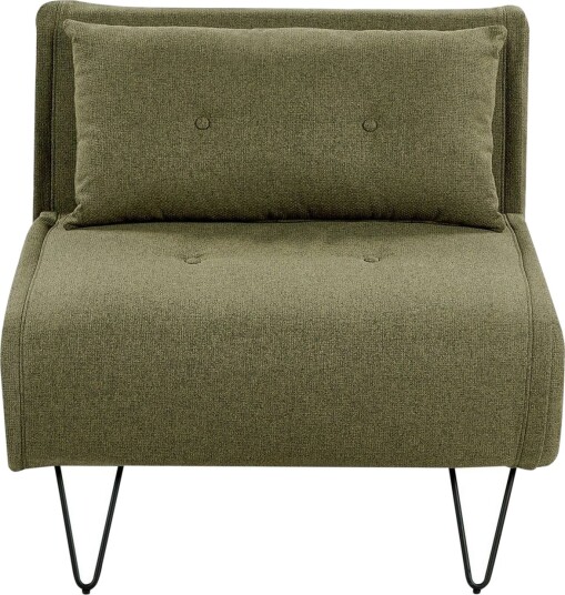 Bäddsoffa Beliani Vestfold Beige svart Green\|\|Black